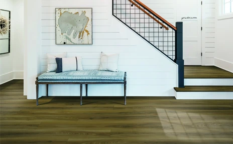 luxury vinyl flooring in hallway